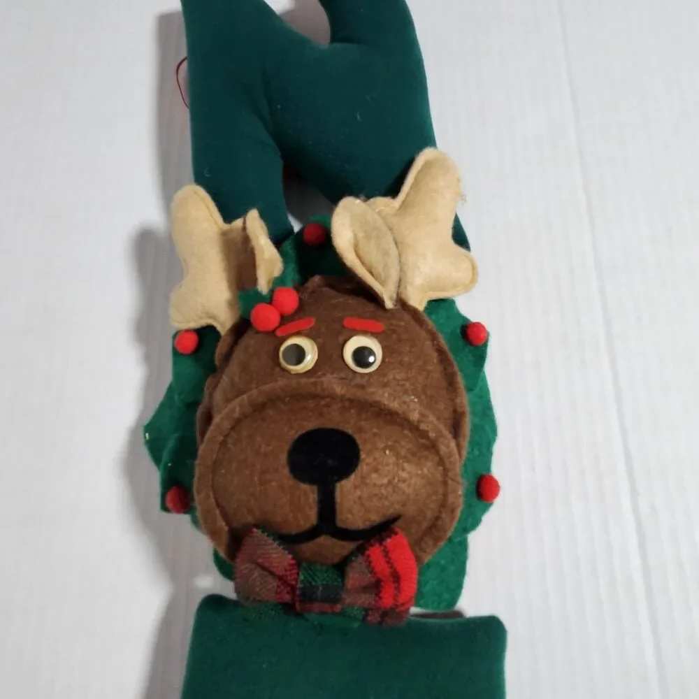 Vintage NOEL Reindeer 3D Sign Letters Fabric Wall Door Hanging Decor 22